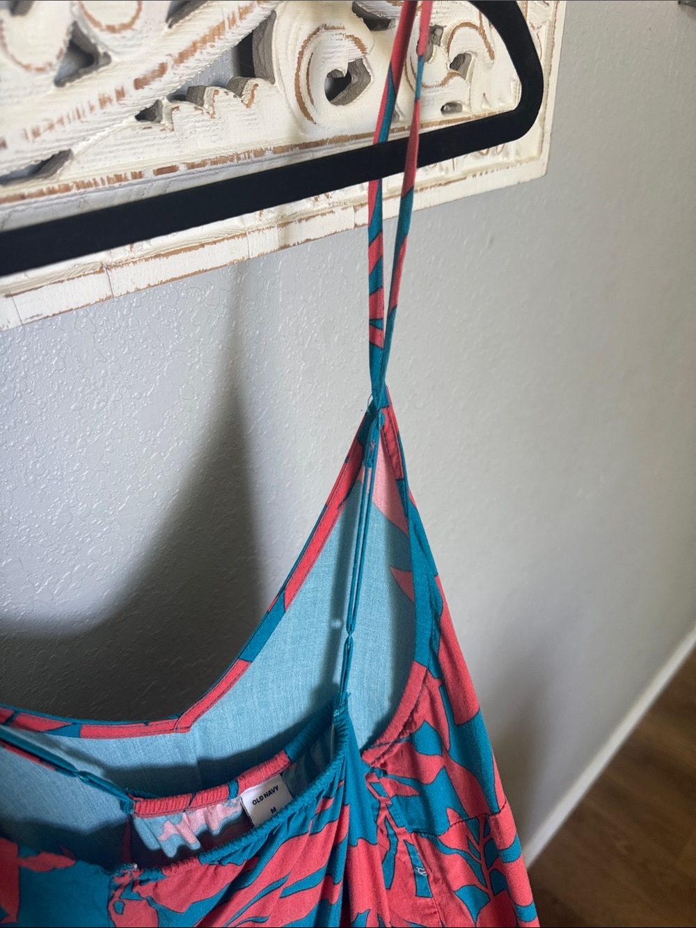 Old Navy Teal and Coral Striped Top - Picture 8 of 14